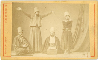 [Dervishes] Original Constantinople CDV Photograph of Dervishes