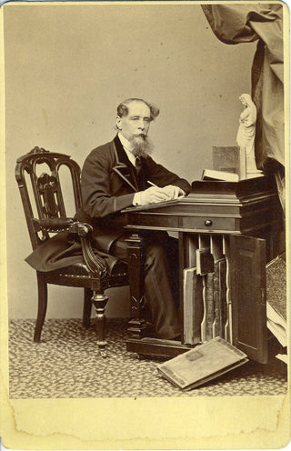 Dickens, Charles. (1812 - 1870) Original 1867 New York Cabinet Photograph