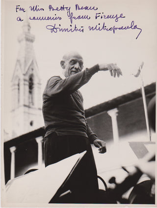 Mitropoulos, Dimitri. (1896–1960) Signed Photograph