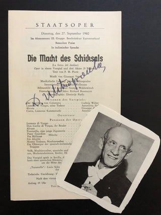 Mitropoulos, Dimitri. (1896–1960) Signed Program