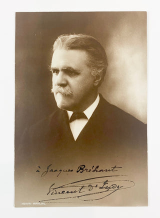 d'Indy, Vincent. (1851–1931) Signed Photograph to Jacques Bréhant