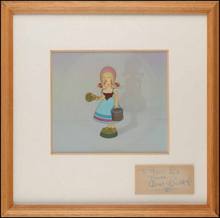 [Film &amp; Theatre] Disney, Walt. (1901-1966) Outstanding early inscription and original Pinocchio production cel