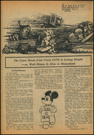 [Hollywood] [Disney] Wood, Wally. (American, 1927-1981) "Disneyland Memorial Orgy."