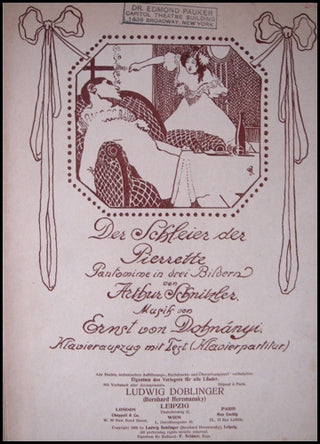 Dohnányi, Ernö. (1877–1960) "Der Schleier der Pierrette," with Original Director's Notes of Edmond Pauker.