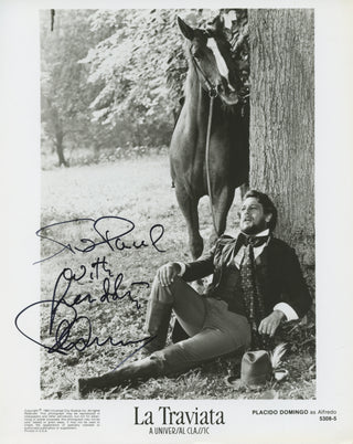 Domingo, Placido. (b. 1941) Signed Photograph in La Traviata