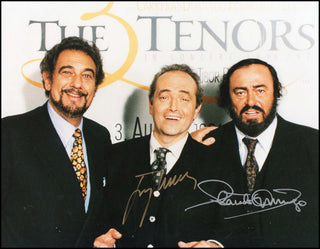 [Tenors] Domingo, Placido. (b. 1941) & Carreras, Jose. (b. 1946) Signed Photograph