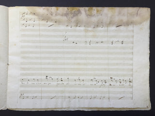 [Donizetti, Gaetano. (1797–1848)] Donzelli, Domenico. (1790–1873) Two Arias for "Fausta" - Autograph Musical Manuscripts