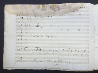 [Donizetti, Gaetano. (1797–1848)] Donzelli, Domenico. (1790–1873) Two Arias for "Fausta" - Autograph Musical Manuscripts