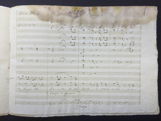 [Donizetti, Gaetano. (1797–1848)] Donzelli, Domenico. (1790–1873) Two Arias for "Fausta" - Autograph Musical Manuscripts