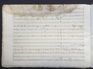 [Donizetti, Gaetano. (1797–1848)] Donzelli, Domenico. (1790–1873) Two Arias for "Fausta" - Autograph Musical Manuscripts