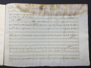 [Donizetti, Gaetano. (1797–1848)] Donzelli, Domenico. (1790–1873) Two Arias for "Fausta" - Autograph Musical Manuscripts