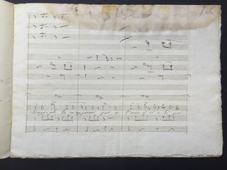 [Donizetti, Gaetano. (1797–1848)] Donzelli, Domenico. (1790–1873) Two Arias for "Fausta" - Autograph Musical Manuscripts