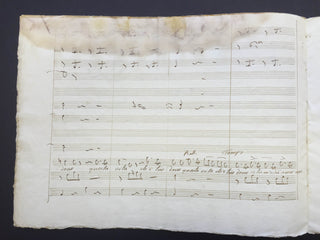 [Donizetti, Gaetano. (1797–1848)] Donzelli, Domenico. (1790–1873) Two Arias for "Fausta" - Autograph Musical Manuscripts