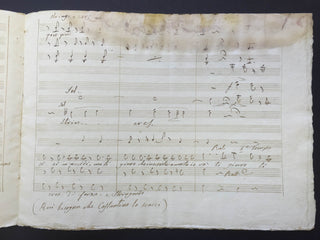 [Donizetti, Gaetano. (1797–1848)] Donzelli, Domenico. (1790–1873) Two Arias for "Fausta" - Autograph Musical Manuscripts