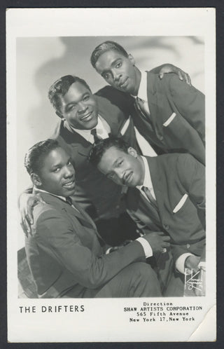 [The Drifters. (1953–present)] Lewis, Rudy. (1936–1964) Signed Postcard Photograph