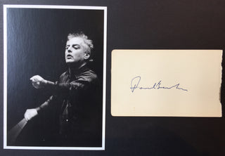 du Pré, Jacqueline. (1945–1987) & Barenboim, Daniel. (b. 1942) Early Signed Program with Autograph Signature and Later Program