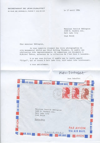 Dubuffet, Jean. (1901-1985)  Collection of Autograph Letters