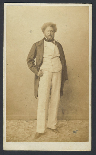 Dumas, Alexandre. (pere, 1802-1870) Full length CDV Portrait Photograph