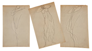 [Duncan, Isadora. (1877–1927)] Walkowitz, Abraham. (1878–1965) Three Signed Drawings