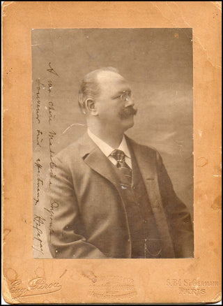 Duparc, Henri. (1848 - 1933) Signed Photograph