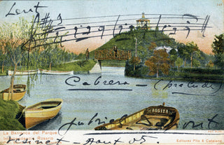 Dupont, Gabriel. (1878-1914) "La Cabréra" - Rare AMQS on a Postcard