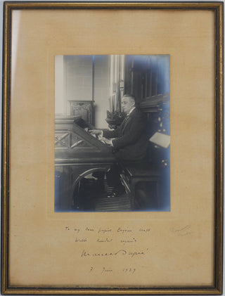 Dupré, Marcel. (1886 - 1971) Signed Photograph