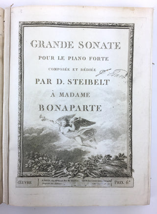 Dussek, Jan Ladislav. (1760–1812) & Adam, Louis. (1758–1848) & Cramer, Johann Baptist. (1771–1858) & Lemoyne, Jean-Baptiste. (1751–1796) Bound Volume of 18th-Century Sonata Sets by Dussek, Adam, Cramer & Le Moyne