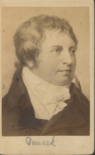 Dussek, Jan Ladislav. (1760–1812) Carte de Visite Portrait