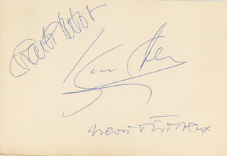 Dutilleux, Henri. (1916-2013) & Stern, Isaac. (1920-2001)  & Dutoit, Charles. (b. 1936) Autograph Signatures from Violin Concerto Performance