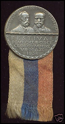 Dvorák, Antonín Leopold . (1841 - 1904) & Smetana, Bedrich. (1824 - 1884) Unusual Double Portrait Medal