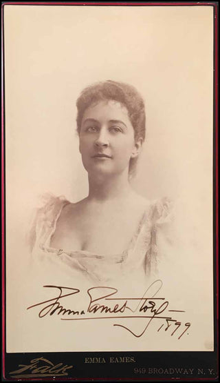 [Opera] Eames, Emma. (1865 - 1952) Signed Jumbo Cabinet Photograph