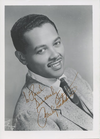 Eckstine, Billy. (1914–1993) [Bruno, Anthony. (1894–1976) Signed photograph