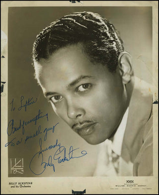 [Jazz &amp; Song] Eckstine, Billy. (1914 - 1993) Signed Photograph