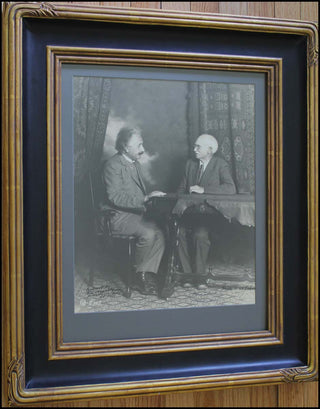 Einstein, Albert. (1879 - 1955) & St. John, Charles Edward. (1857 - 1935) Enormous Signed Photograph after visiting the Mount Wilson Observatory