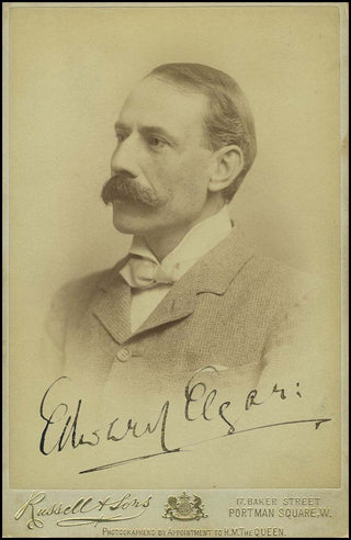 Elgar, Edward. (1857 - 1934) Signed Cabinet Photograph