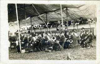 [Elgin Military Band] [Watchmaking] Original 1908 Photograph Postcard