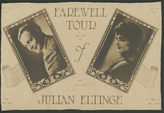 Eltinge, Julian. (1881–1941) Signed Photographs