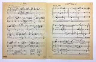 Elkus, Jonathan. (b. 1931) [Ives, Charles. (1874–1954)] Inscribed Scores and Music Manuscript