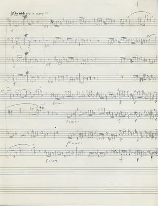 Elkus, Jonathan. (b. 1931) [Ives, Charles. (1874–1954)] Inscribed Scores and Music Manuscript