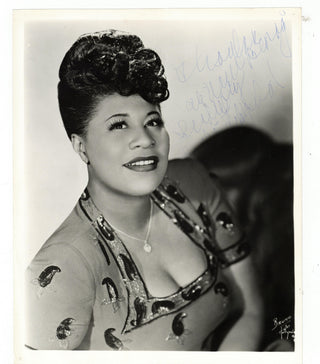 Fitzgerald, Ella. (1917–1996) Early Signed Photograph