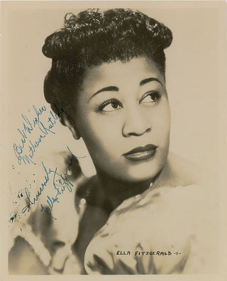 Fitzgerald, Ella. (1917–1996) Early Signed Photograph