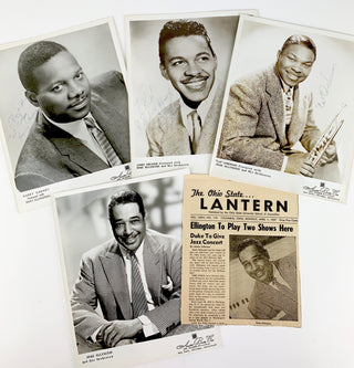 [Jazz] [Ellington, Duke. (1899-1974)]  Signed Photographs