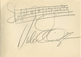 Ellington, Duke. (1899-1974) "Caravan" - Autograph Musical Quotation