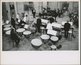 Ellington, Duke. (1899–1974) & Hodges, Johnny. (1907–1970) Three Photographs from "Jazz Party" Recording Session, 1959