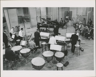 Ellington, Duke. (1899–1974) & Hodges, Johnny. (1907–1970) Three Photographs from "Jazz Party" Recording Session, 1959