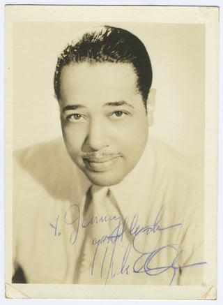 Ellington, Duke. (1899–1974) Signed Photograph