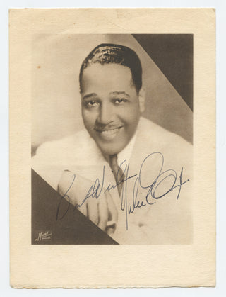 Ellington, Duke. (1899–1974) Early Signed Photograph