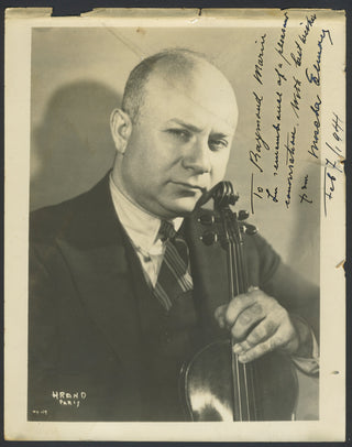 Elman, Mischa.  (1891–1967) Signed Photograph