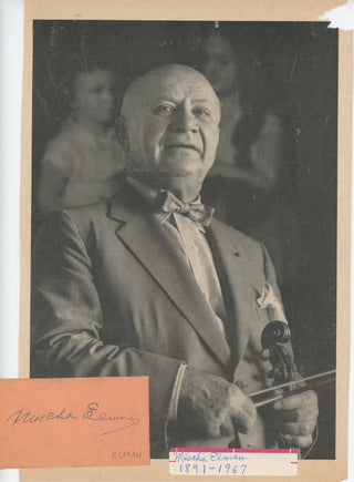 Elman, Mischa.  (1891–1967) Autograph Signature