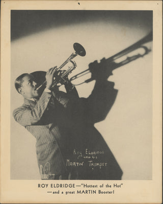 Elridge, Roy.  (1911–1989) Promotional Photograph for Martin Trumpet